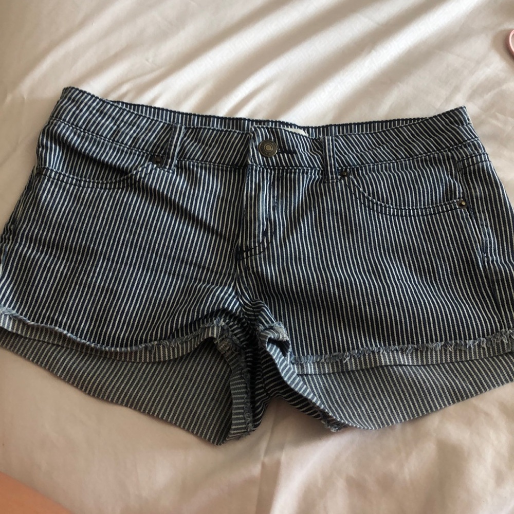 Pin striped shorts